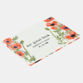 オリエンタルエレガントオレンジのケシの花 ゲストブック (コーナー)