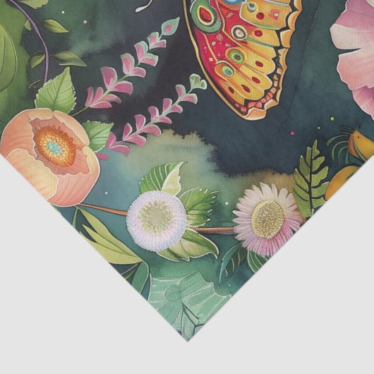 オリエンタルエレガントガーデンをテーマにしたデコップクラフティング 薄葉紙 (詳細)