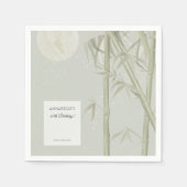 オリエンタルエレガントバンブーバースデーパーティー スタンダードカクテルナプキン (正面)