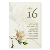 オリエンタルエレガントマグノリアゲスト名テーブル番号 テーブルナンバー (正面)