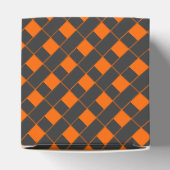 オリエンタルオレンジグレージャパン幾何学模様市松模様に フェイバーボックス (上部)