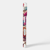 オリエンタルオレンジコイとピンク桜フラワータトゥー Case-Mate iPhoneケース (裏面 / 右)