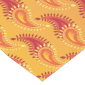 オリエンタルオレンジツイン炎ペルシアペイズリー模様 ショートテーブルランナー (コーナー)