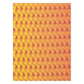 オリエンタルオレンジツイン炎ペルシアペイズリー模様 テーブルクロス (正面)