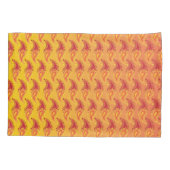 オリエンタルオレンジツイン炎ペルシアペイズリー模様 枕カバー (裏面)