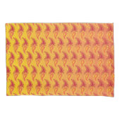 オリエンタルオレンジツイン炎ペルシアペイズリー模様 枕カバー (正面)