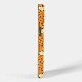 オリエンタルオレンジベージュトリスケリオンエジプトパターン Case-Mate iPhoneケース (裏面 / 右)