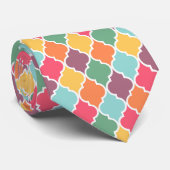 オリエンタルカラフルクァテフォイル模様 ネクタイ (ロール)
