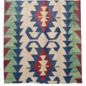 オリエンタルカーペットキリム シャワーカーテン (正面)