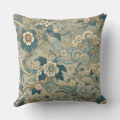 オリエンタルガーデンパターン クッション (裏面)