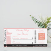 オリエンタルガーデンボーディングパス結婚式招待状 招待状 (スタンド正面)