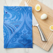 オリエンタルクジャク キッチンタオル (四つ折り)