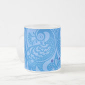 オリエンタルクジャク フロストグラスマグカップ (正面左)