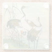 オリエンタルクレーン ガラスコースター (裏面)