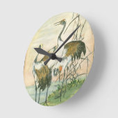 オリエンタルクレーン ラウンド壁時計 (傾斜)