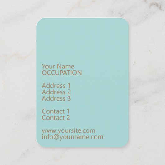 オリエンタルグロー – 名刺 (裏面)