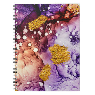 オリエンタルゴールデンスワーズ絵画抽象芸術 ノートブック