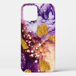 オリエンタルゴールデンスワーズ絵画抽象芸術 iPhone 12ケース