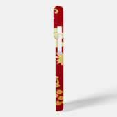 オリエンタルゴールデンフラワーオンレッド Case-Mate iPhoneケース (裏面 / 左)