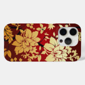 オリエンタルゴールデンフラワーオンレッド Case-Mate iPhoneケース (裏面 (横))