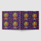 オリエンタルサイケデリックシンメトリ抽象芸術アート ゲストブック (全面)