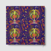 オリエンタルサイケデリックシンメトリ抽象芸術アート ゲストブック (裏面)