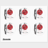 オリエンタルサンライズゼンバンブーガーデンアジア結婚ーズ ラウンドシール (シート)