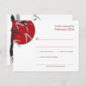 オリエンタルサンライズゼンバンブーガーデンアジア結婚ーズ 出欠カード (正面/裏面)