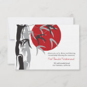 オリエンタルサンライズゼンバンブーガーデンアジア結婚ーズ 招待状 (正面)