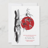 オリエンタルサンライズゼンバンブーガーデンアジア結婚ーズ 招待状 (裏面)