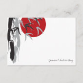 オリエンタルサンライズバンブー庭園の結婚式サンキューユー ノートカード (正面)