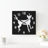 オリエンタルショートエアアクリル壁時計 スクエア壁時計 (ホーム)