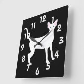 オリエンタルショートエアアクリル壁時計 スクエア壁時計 (傾斜)