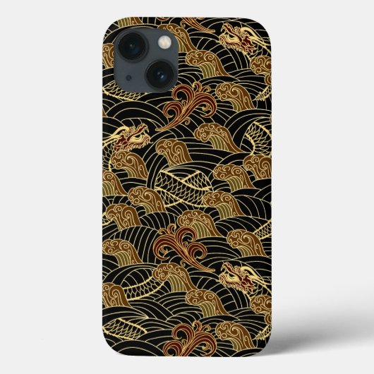 オリエンタルシードラゴンパターン Case-Mate iPhoneケース (裏面)