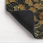 オリエンタルシードラゴン模様 マウスパッド (コーナー)