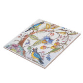 オリエンタルジャコビーンバードフローラカラフルシノイセリー タイル (側面)