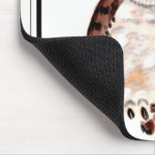 オリエンタルスタイルフクロー絵画タイルアートズツリームーン マウスパッド (コーナー)