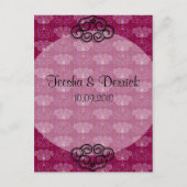 オリエンタルスタイル中国の結婚式招待状はがき インビテーションポストカード (正面)