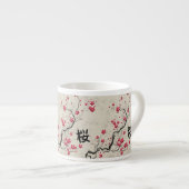 オリエンタルスタイル桜さくらんぼブロッサムアート エスプレッソカップ (正面右)