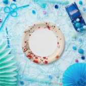 オリエンタルスタイル絵画の梅の花春 ペーパープレート (パーティー)