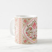 オリエンタルスタイル華美フローラデザイン コーヒーマグカップ (正面左)