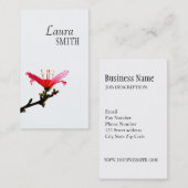 ©オリエンタルゼンワン独身の美しいフローラ花 名刺 (正面/裏面)