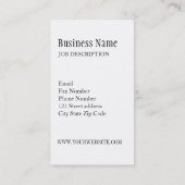 ©オリエンタルゼンワン独身の美しいフローラ花 名刺 (裏面)