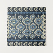 オリエンタルターキッシュペルシアカーペットブルー タペストリー (正面(横))