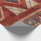 オリエンタルターキッシュペルシアカーペットレッド ラッピングペーパー (角)