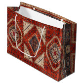 オリエンタルターキッシュペルシアカーペットレッド ラージペーパーバッグ (正面アングル)