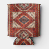 オリエンタルターキッシュペルシアカーペットレッド 缶クーラー (正面)