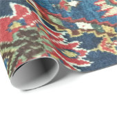 オリエンタルターキッシュペルシャカーペットブルー ラッピングペーパー (ロールコーナー)