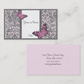 オリエンタルダマスク（ピンク）名刺 名刺 (正面/裏面)