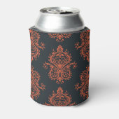 オリエンタルダマスク：地中海のヴィンテージパターン。 缶クーラー (缶裏面)